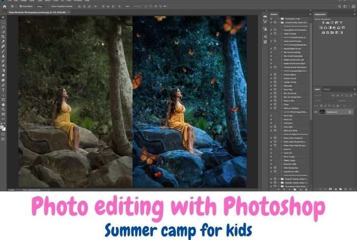 Photo editing with Photoshop-summer camp by Kiddy School