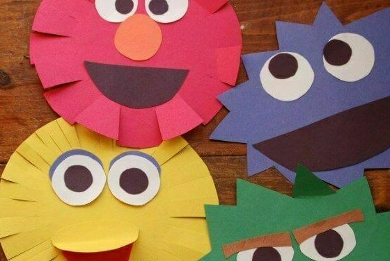 Sesame Street Characters Cutting Craft by The Kurious Minds