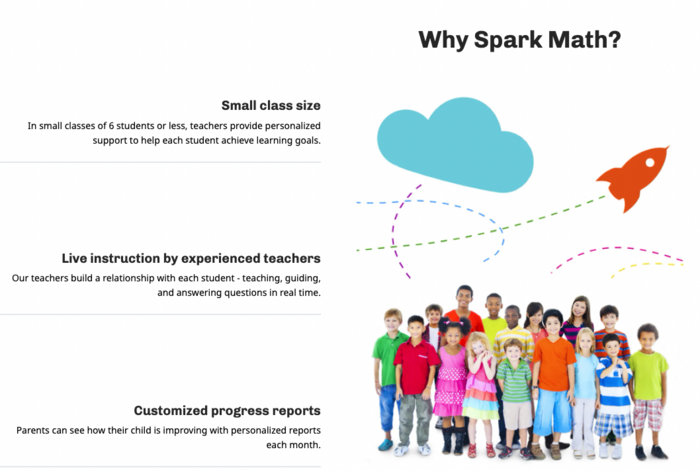 Special offer: $128 for 6 classes by Spark Math