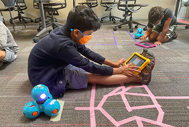 Coding with Robots: In-Person Camp by Code For Fun in Palo Alto, CA
