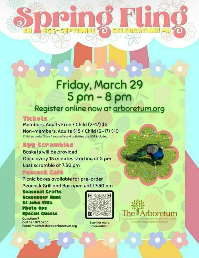 Spring Fling (Arboretum) by Los Angeles Family Activities - Event ...