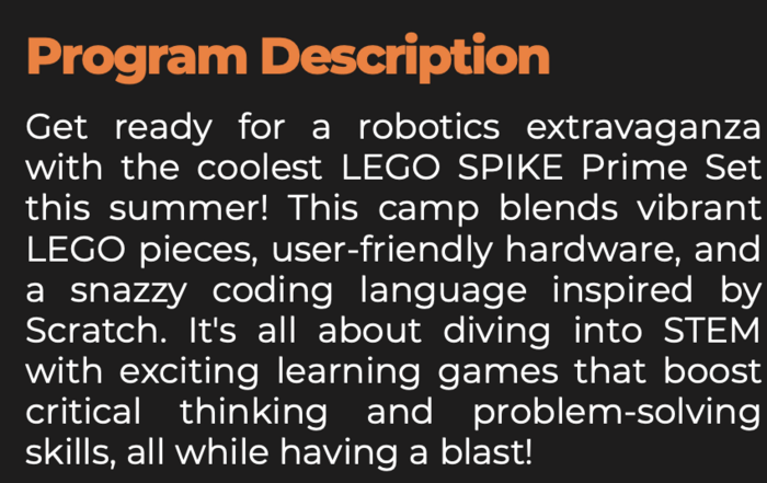LEGO® Robotics Summer Camp by CP Mentorship in Milpitas, CA