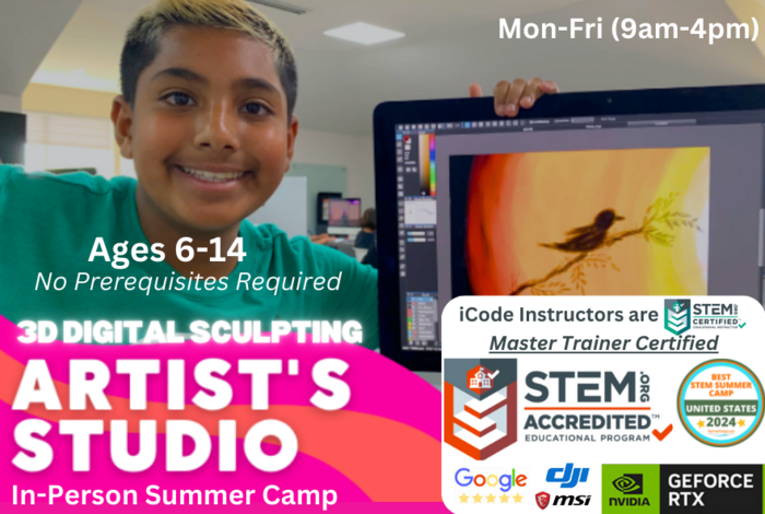 Digital Artist’s Studio (In-Person 5-Day) by iCode in Cupertino, CA
