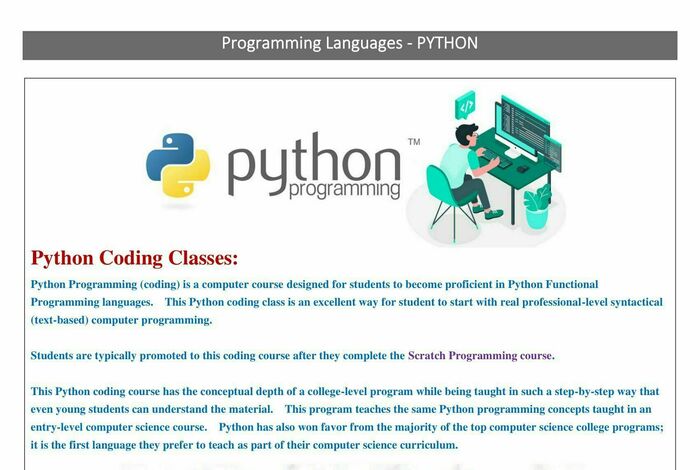 Programming Boot Camp - Python Coding by Best Brains San Jose Berryessa in San Jose, CA
