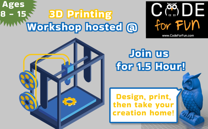 3D Printing by Code For Fun in Palo Alto, CA