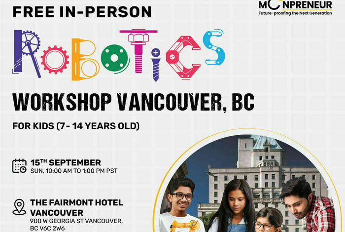 In-Person Robotics Workshop For 7-14 yr by Moonpreneur in Calgary, Alberta