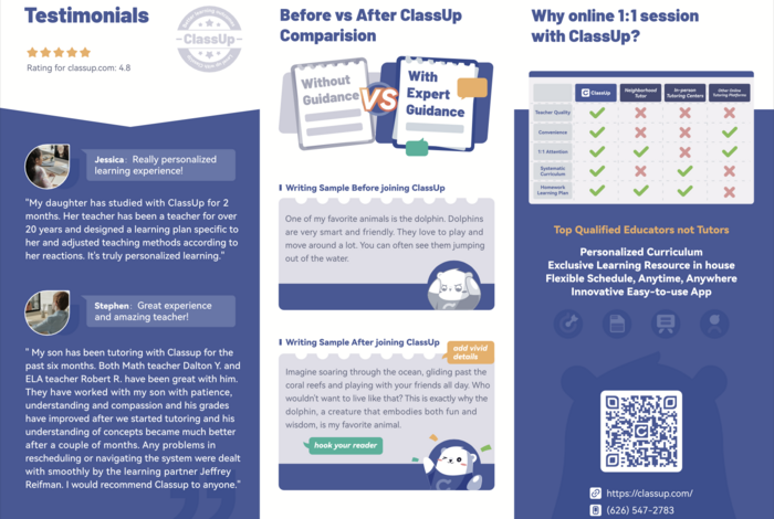FREE Personalized Demo Lesson K-12 Math & ELA by ClassUp Education