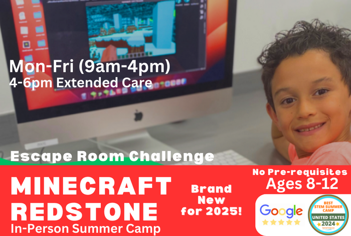 Minecraft Redstone (Escape Room Challenge) by iCode in Cupertino, CA