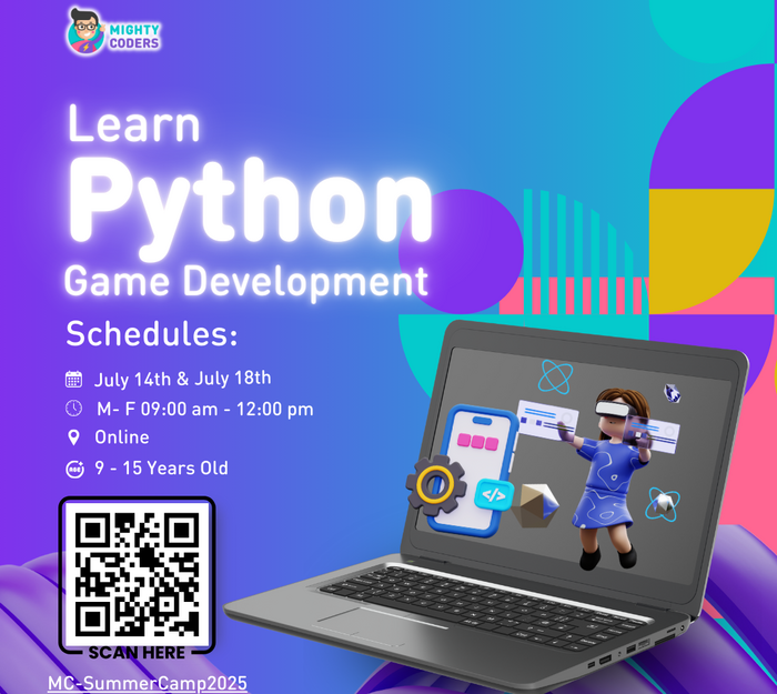 Online Summer Camp: Learn Python Game Development! by Mighty Coders