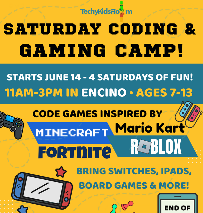 Saturday Coding & Gaming Camp by Techy Kids Room in Los Angeles, CA