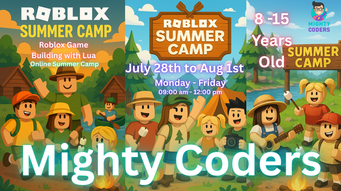 Roblox Game Dev – Ages 8 to 15 by Mighty Coders