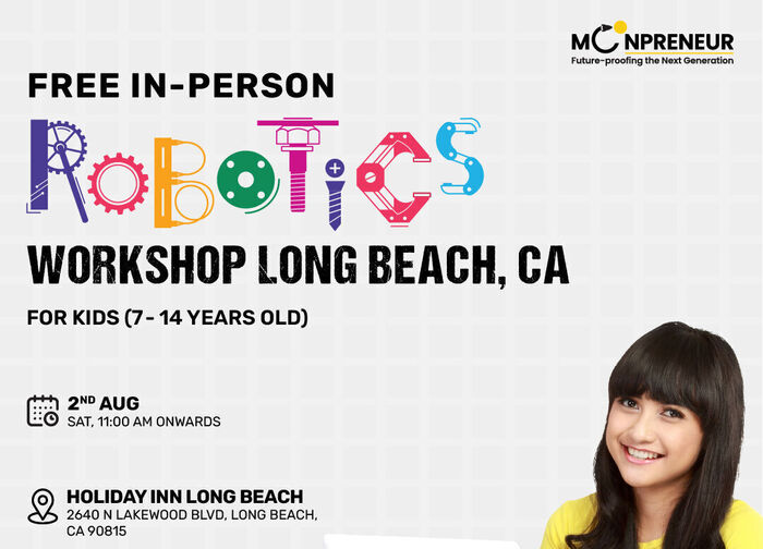 Free In-Person Robotics Workshop- (7-14)yrs kids by Moonpreneur in Red Deer, Alberta