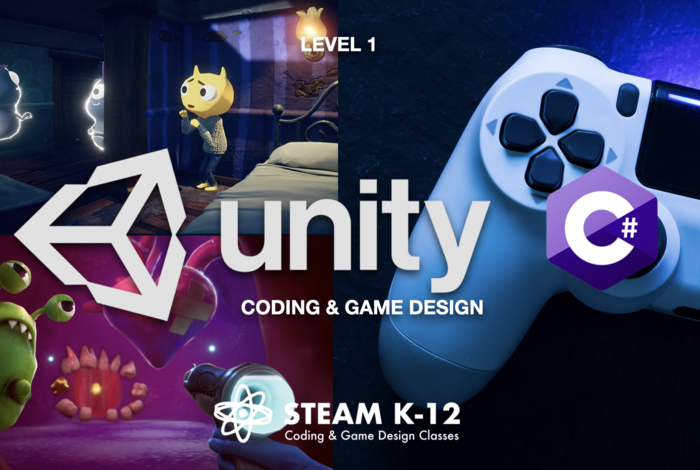 Unity Game Design and Coding: Level 1 (Beginner) by STEAM K-12: Coding ...