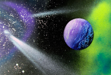 SPRAYPAINT SPACESCAPES by Gem Studio (formerly SKETCHBOOK STUDIO) in San Francisco, CA