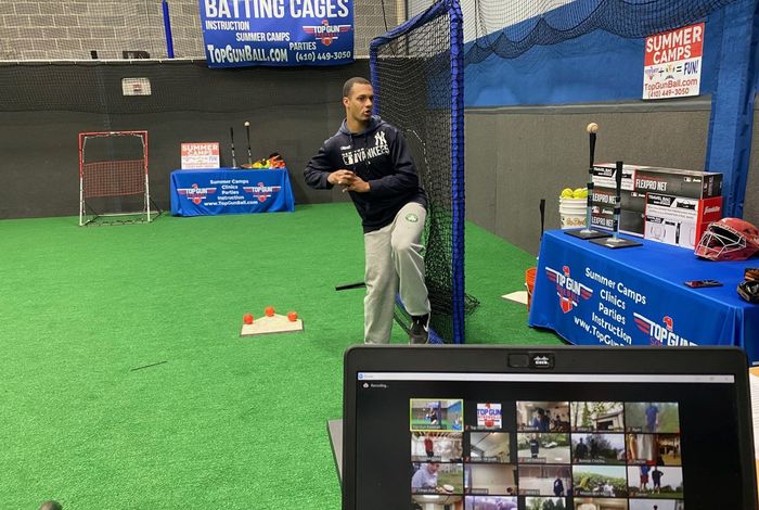 Zoom Baseball Training  - 4 Live Classes by Top Gun Batting Cages