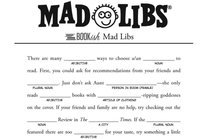 Let's Play: Mad Libs for Grammar Skills by Camp Cosmo, the Creative Kids Network