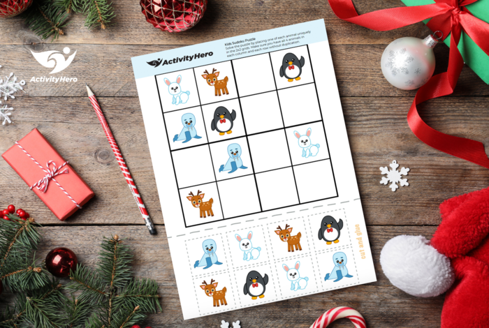 Free Winter Coloring & Sudoku Sheets by ActivityHero On-Demand in Palo Alto, CA