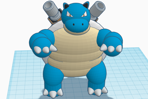3D Designing Pokémon: Blastoise by 3D Printing and Design Classes in Palo Alto, CA