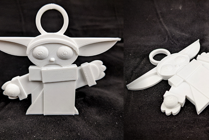 Make a 3D Printable Baby Yoda Keychain by Be A Maker Club in Palo Alto, CA