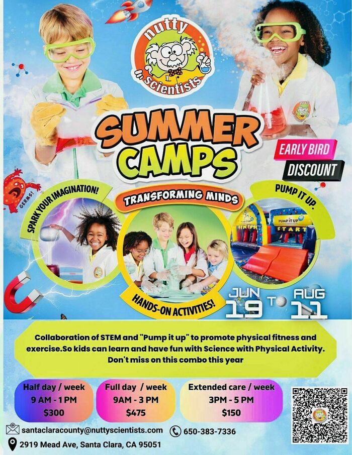 Nutty Scientists Santa Clara County - Kids activities in Fremont, Cupertino, Santa Clara, San Jose