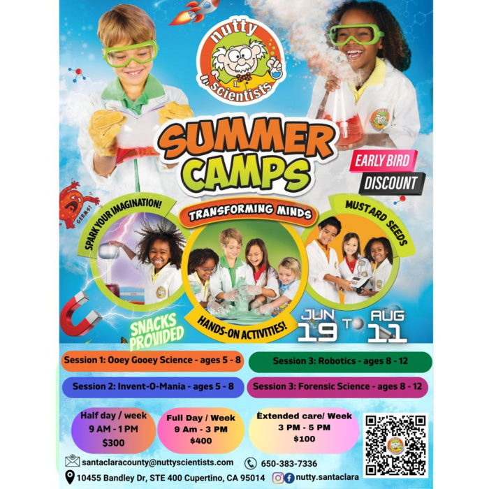Nutty Scientists Santa Clara County - Kids activities in Fremont, Cupertino, Santa Clara, San Jose