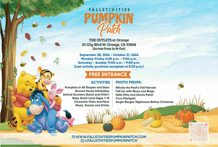 Fallstivities Pumpkin Patch  - Kids activities in Orange, CA